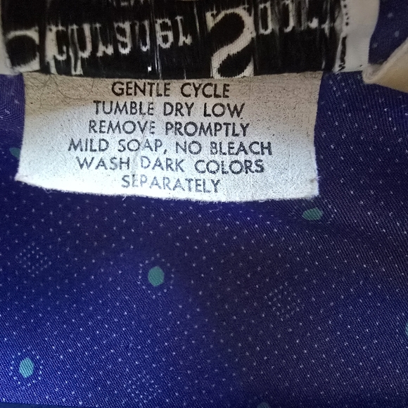 Vintage Schrader Sport Blue Long Sleeve Dress - Picture 4 of 7